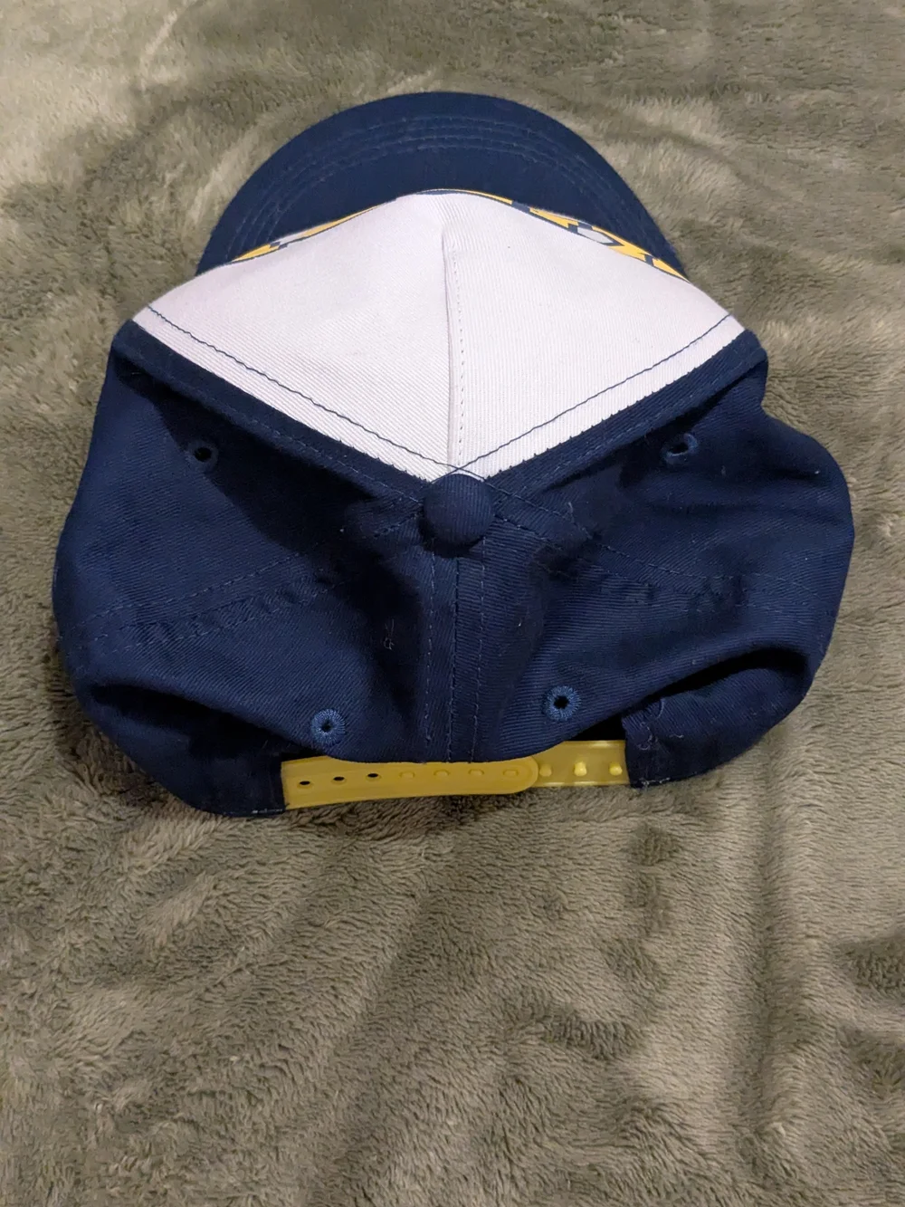 Nintendo Kirby Blue and White Kids Hat with Yellow Lettering